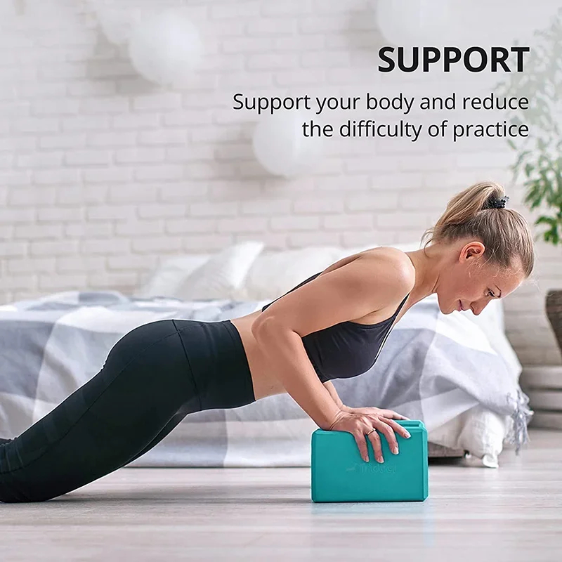 Yoga Building Blocks Cubi Pilates Mattoni Tappetini di rinforzo Sport Forniture per yoga Esercizio Attrezzature per esercizi a casa Fitness Eva