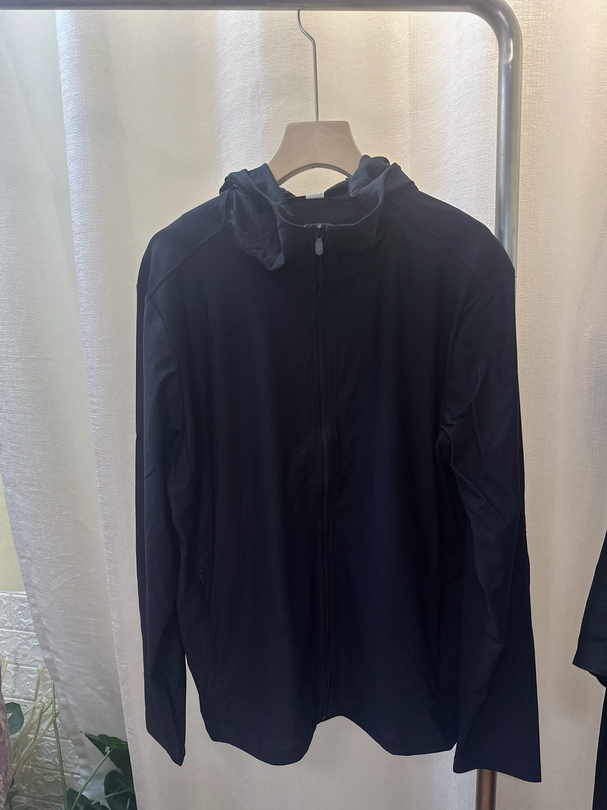 Casacos de proteção solar com capuz para homens e mulheres estilo de deslocamento solto manga crida zíper jaqueta curta de...