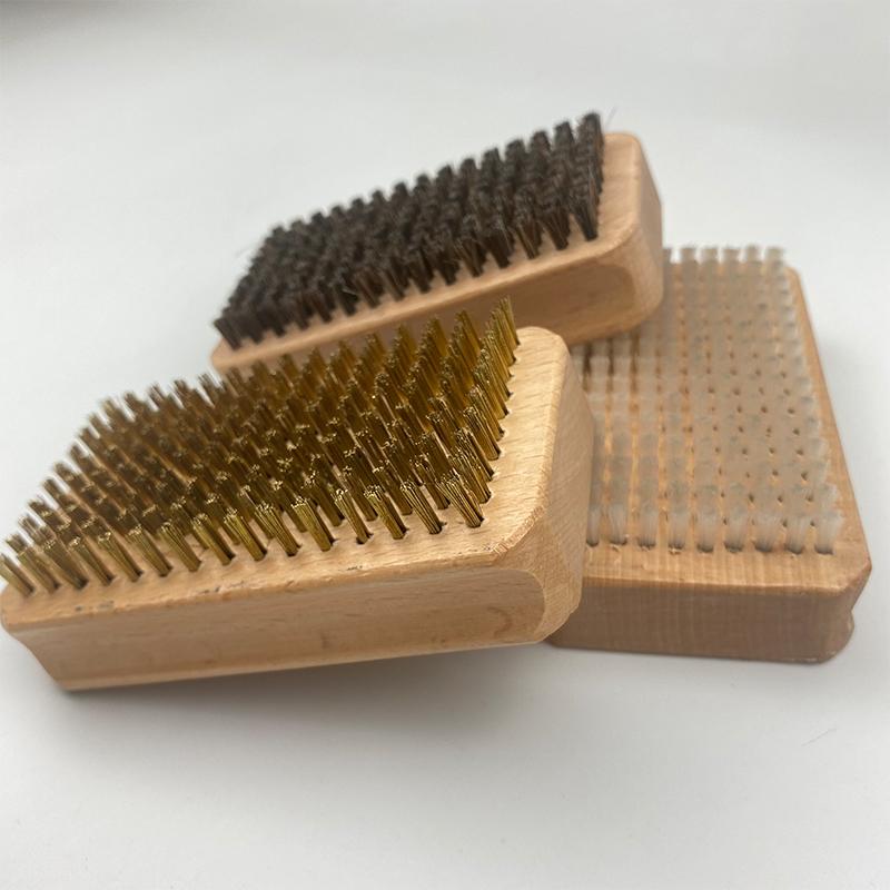 3Pieces Nylon Snow Wax Brush Ski Brush Copper Wire Cleaning Brush Nylon Polishing Brush Copper Brush
