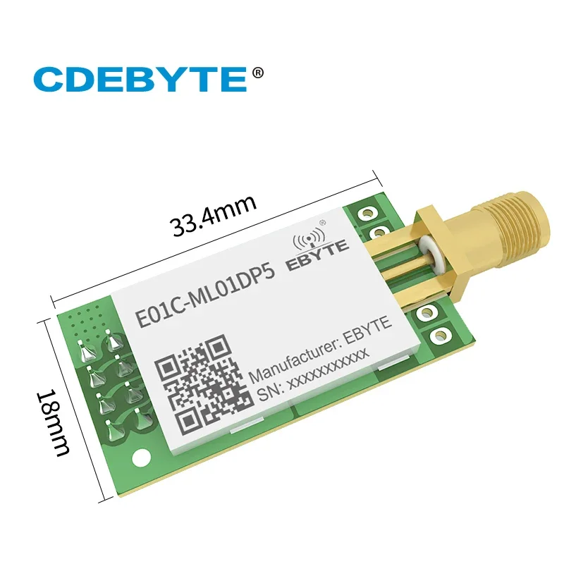 2,4 GHz Si24R1 PA LNA RF SPI-Modul 100 mW 20 dBm E01C-ML01DP5 CDEBYTE 2,5 km drahtloser Sender und Empfänger mit großer Reichweite nRF24L01+