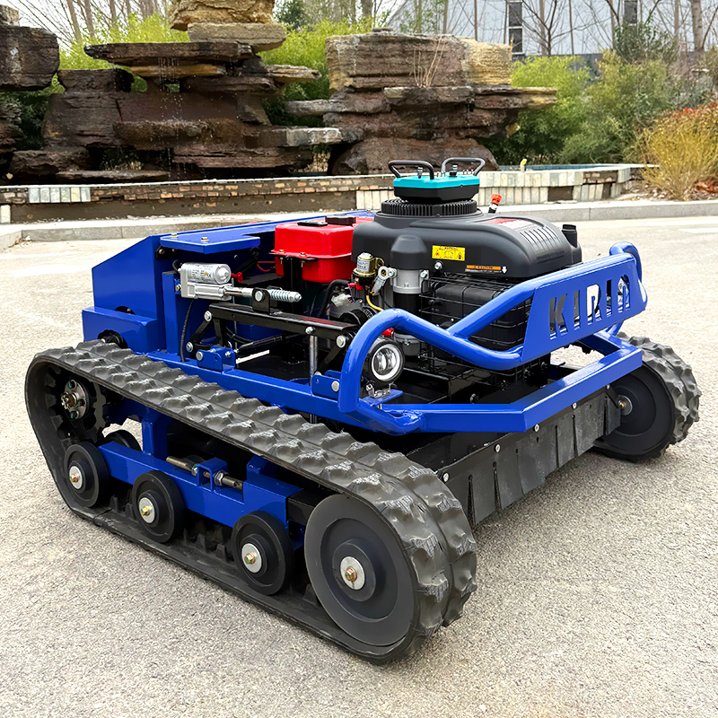 Aangepaste afstandsbediening rups grasmaaier elektrische slimme sneeuwploeg robot grasmaaier te koop