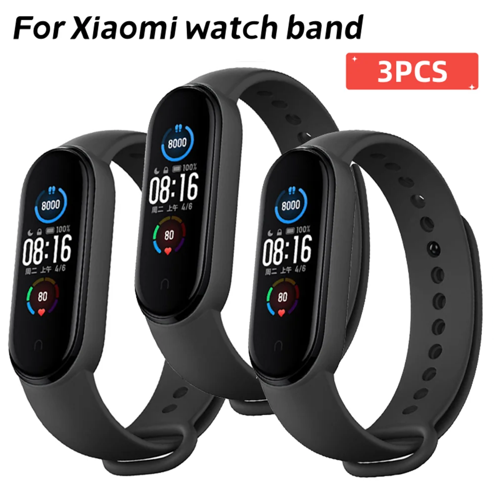 時計ストラップxiaomi mi band 7 6 5 4 3リストバンドシリコンブレスレット手首ストラップmiband 3/4 band5 band6スマートウォッチアクセサリー
