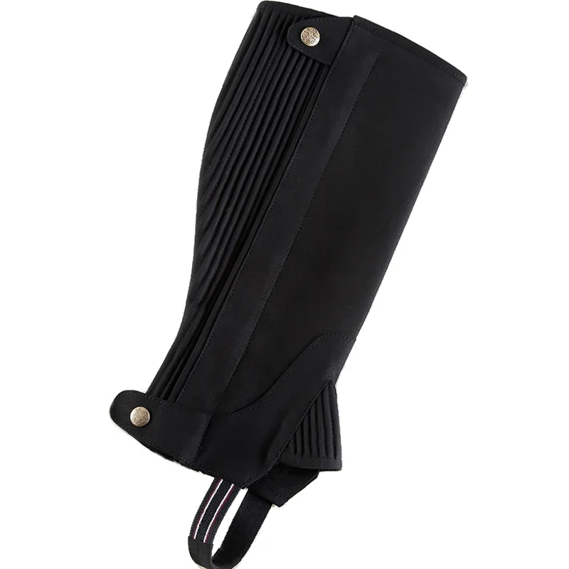 Polaina equestre de microfibra, meia chaps, durável, botas de equitação, capa para adultos e crianças, guarda de pernas, equipamento de equitação