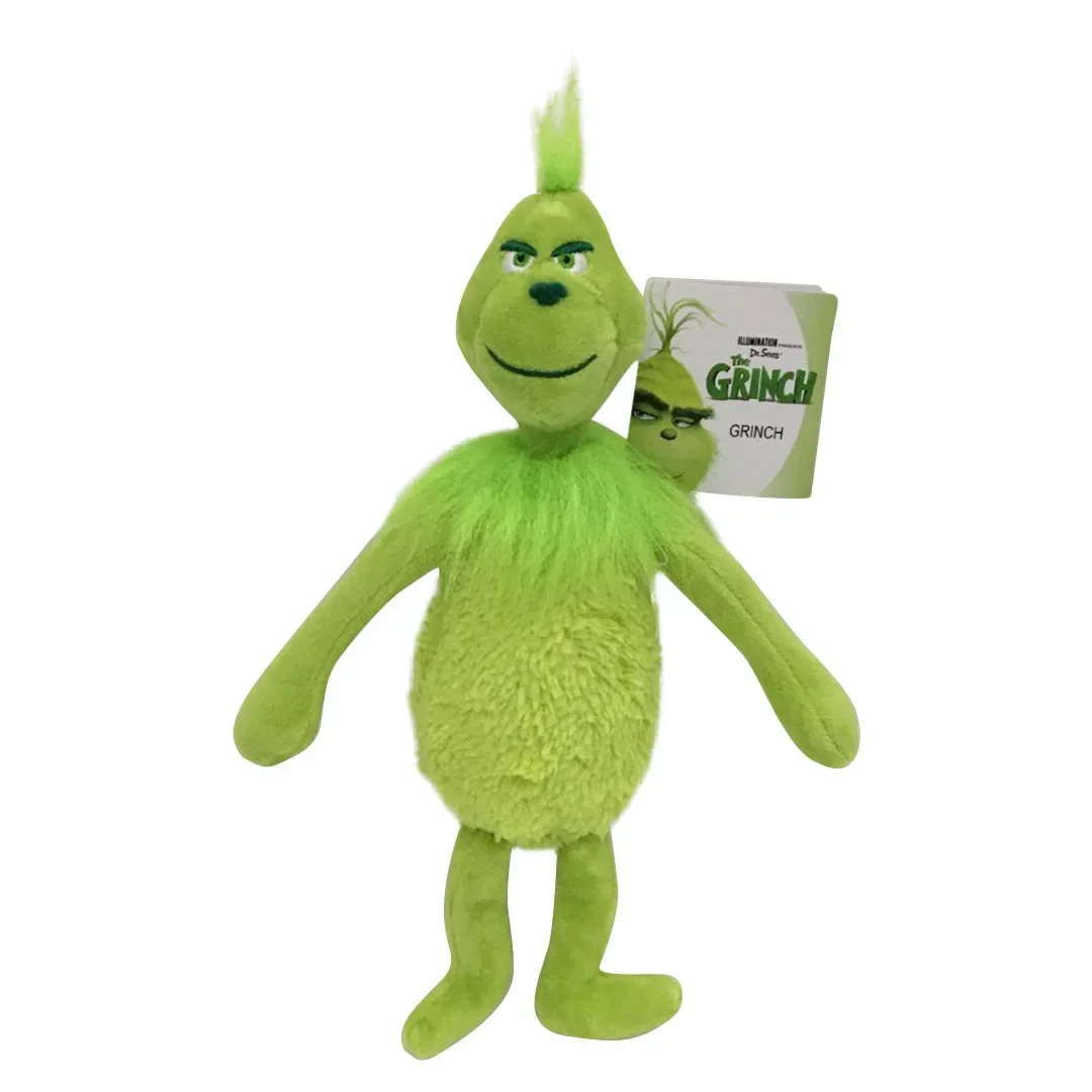 새로운 크리스마스 Grinch 플러시 장난감 녹색 머리 괴물 어린이 크리스마스 만화 선물 인형 인형