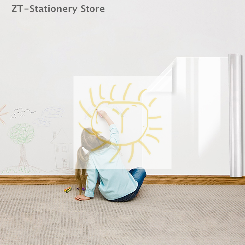 Электростатическая наклейка для доски, съемная многоразовая обучающая доска для рисования граффити, бытовая стираемая доска из полипропилена