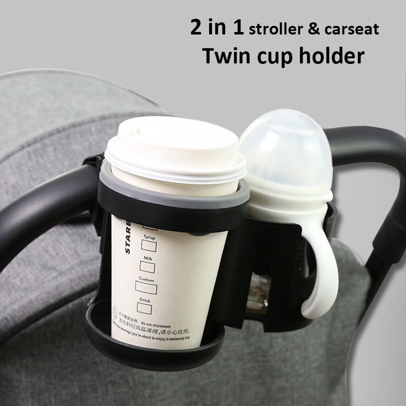Baby stroller cup holder universal rotatable phone holder mobile in stroller children pram coffee drink water bottle holders