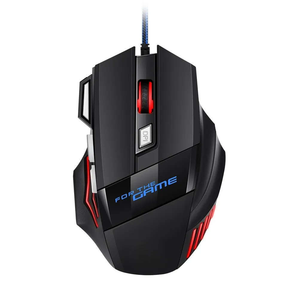1 PC Neue Hyperspeed USB Gaming Maus RGB Hintergrundbeleuchtung Ergonomische Spiel Mäuse 7D Esports Wired Maus für Laptop PC Gamer