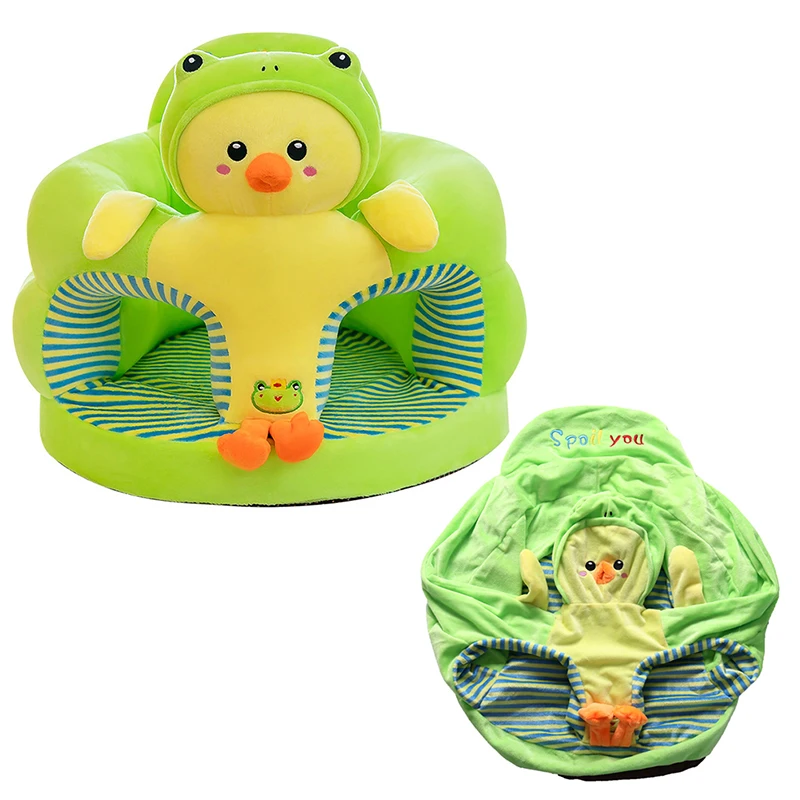 Baby Sitzen Stuhl Hohe Qualität Abdeckung Niedlichen Tier Geformt Plüsch Sofa Fall Kleinkinder Lernen Unterstützung Sitzkissen