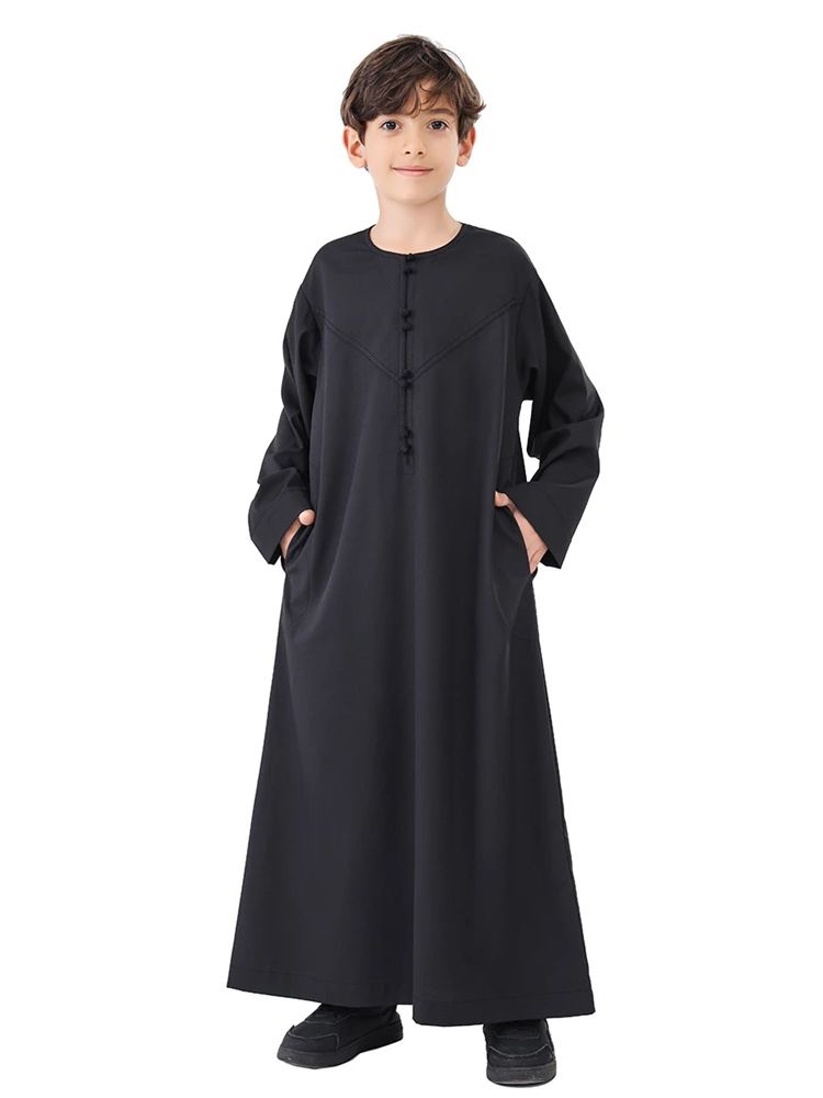 ラマダン子供アバヤ祈り服少年子供ケバヤイスラム教徒アバヤトルコアラビアイスラム Djellaba オムローブ Musulmane Hombre