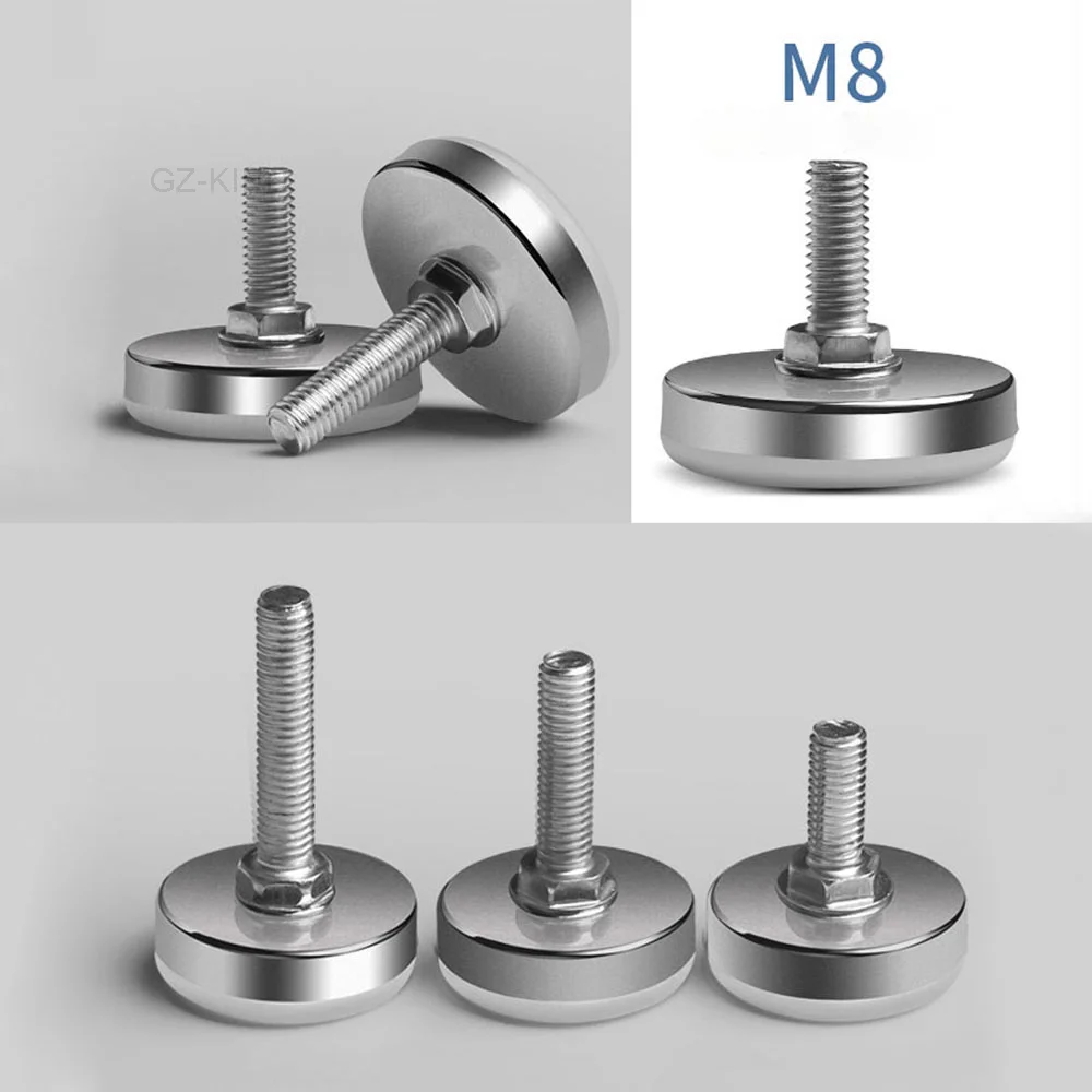 Base de pied de nivellement, M6, M8, M10, hauteur de vis réglable, diamètre 30 mm, 35 mm, 43 mm, 50 mm, 2 pièces, 4 pièces, 8 pièces