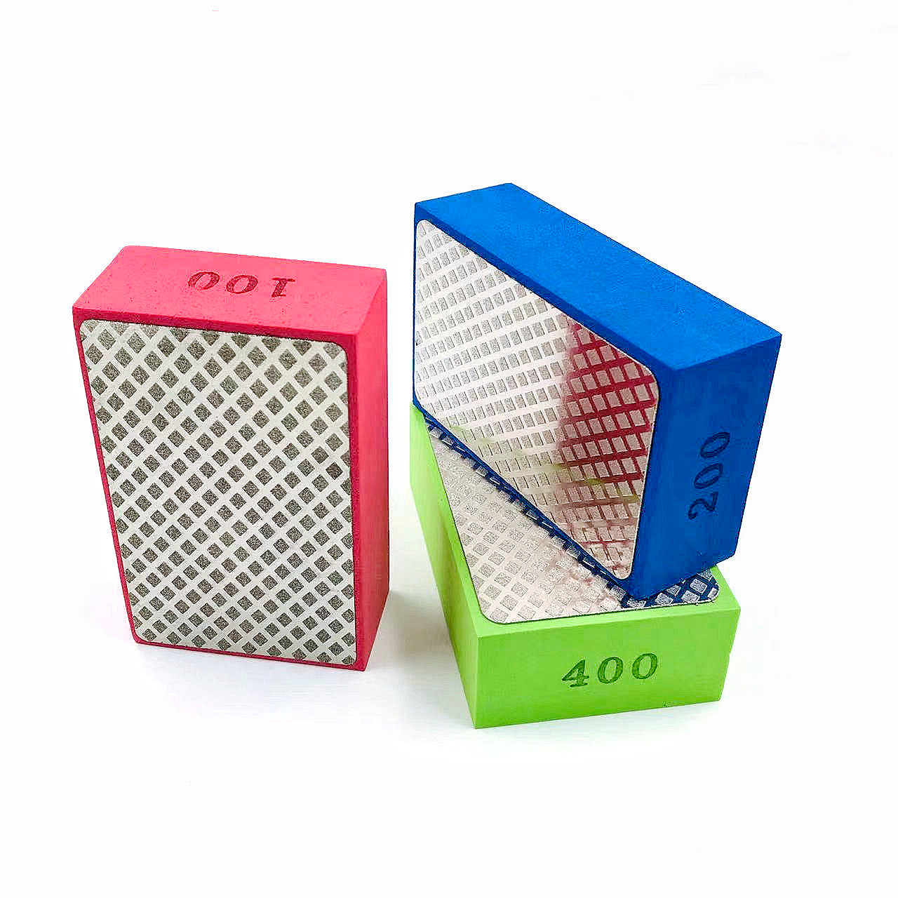 Diamond Hand Polishing Pads 93mmx58mm Tile Glass Abrasive Grinding Block Pad Stone Marble Ceramic Abrasive Sanding Disc