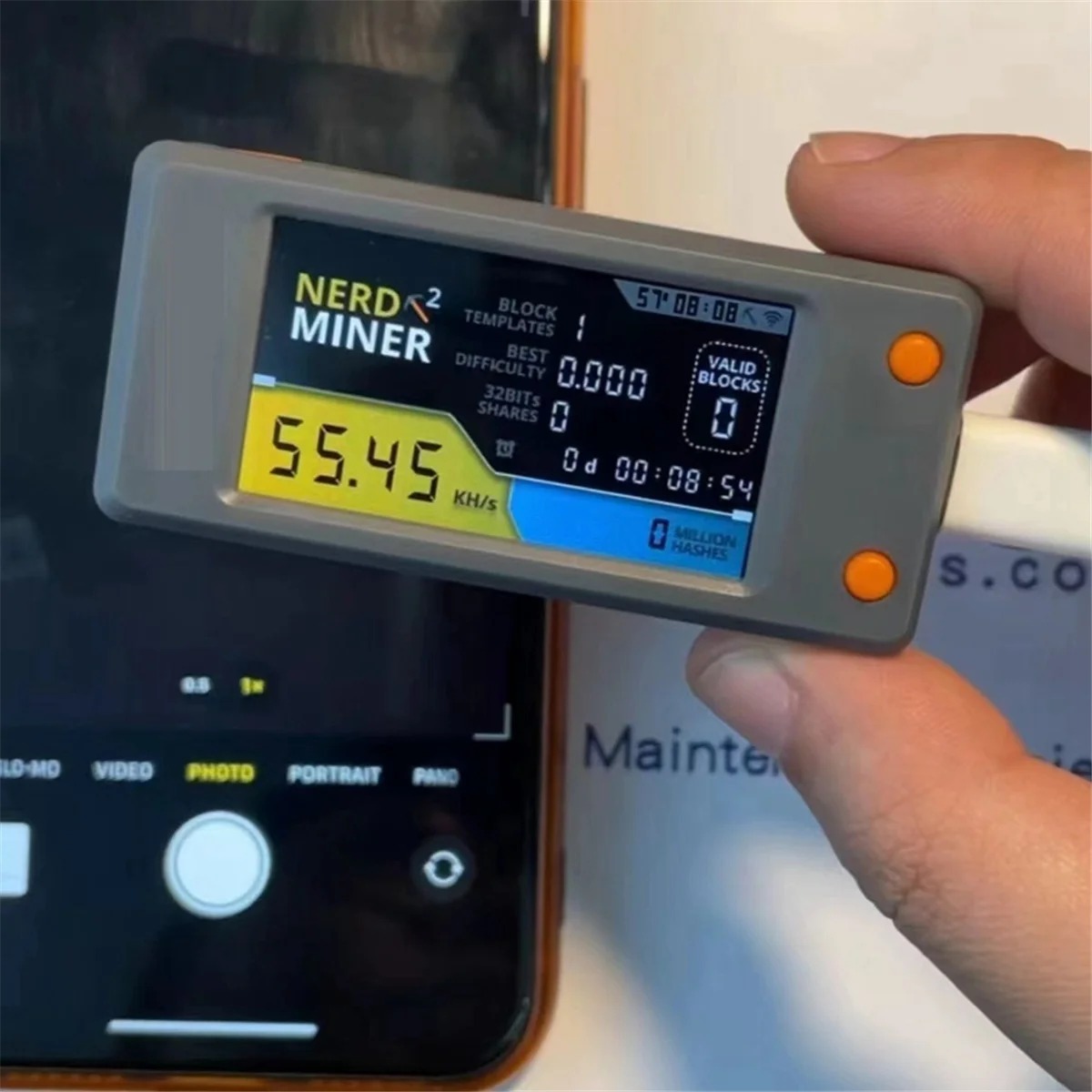 ใหม่ล่าสุด Bitcoin Nerd Miner V2.0 T-Display-S3 BTC Crypto SOLO หวย Nerdminer Miner จอแสดงผล LCD 78KH/S พร้อม SHELL