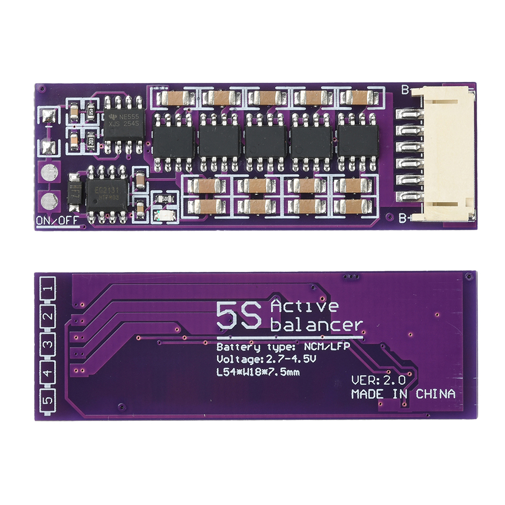 BMS 1.5A 3S 4S 5S 6S 8S 13S 14S 17S 21S Li-ion Lifepo4 LTO Lithium Battery Active Equalizer Balancer Board Balance Capacitor