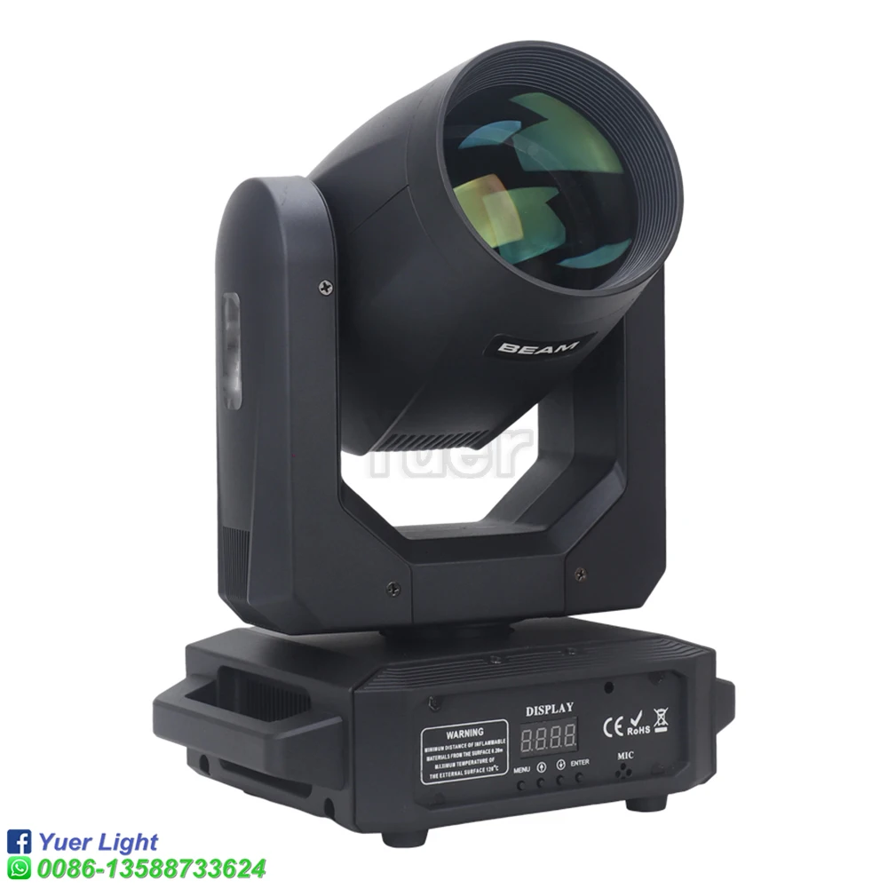 2 ชิ้น/ล็อต 200W LED Beam Moving Head ไฟเวทีแสง DMX Projection Light สําหรับ DJ Disco KTV งานแต่งงานวันหยุดบาร์