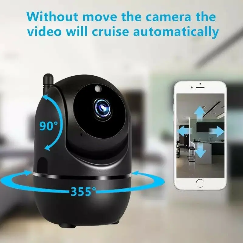 IP-Kamera ycc365 plus Smart Home 1080p HD-Sicherheit Auto-Tracking-Netzwerk drahtlose Infrarot-Überwachung Nachtsicht-WLAN-Kamera