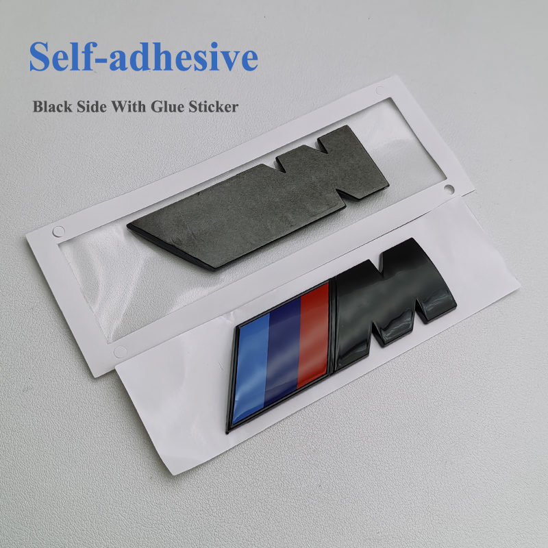 3D ABS Czarne logo M Emblemat Błotnik samochodowy Naklejka na bagażnik Do BMW E39 E46 E36 E90 G20 G30 E60 G22 F30 F10 X3 X5 X6 M Akcesoria