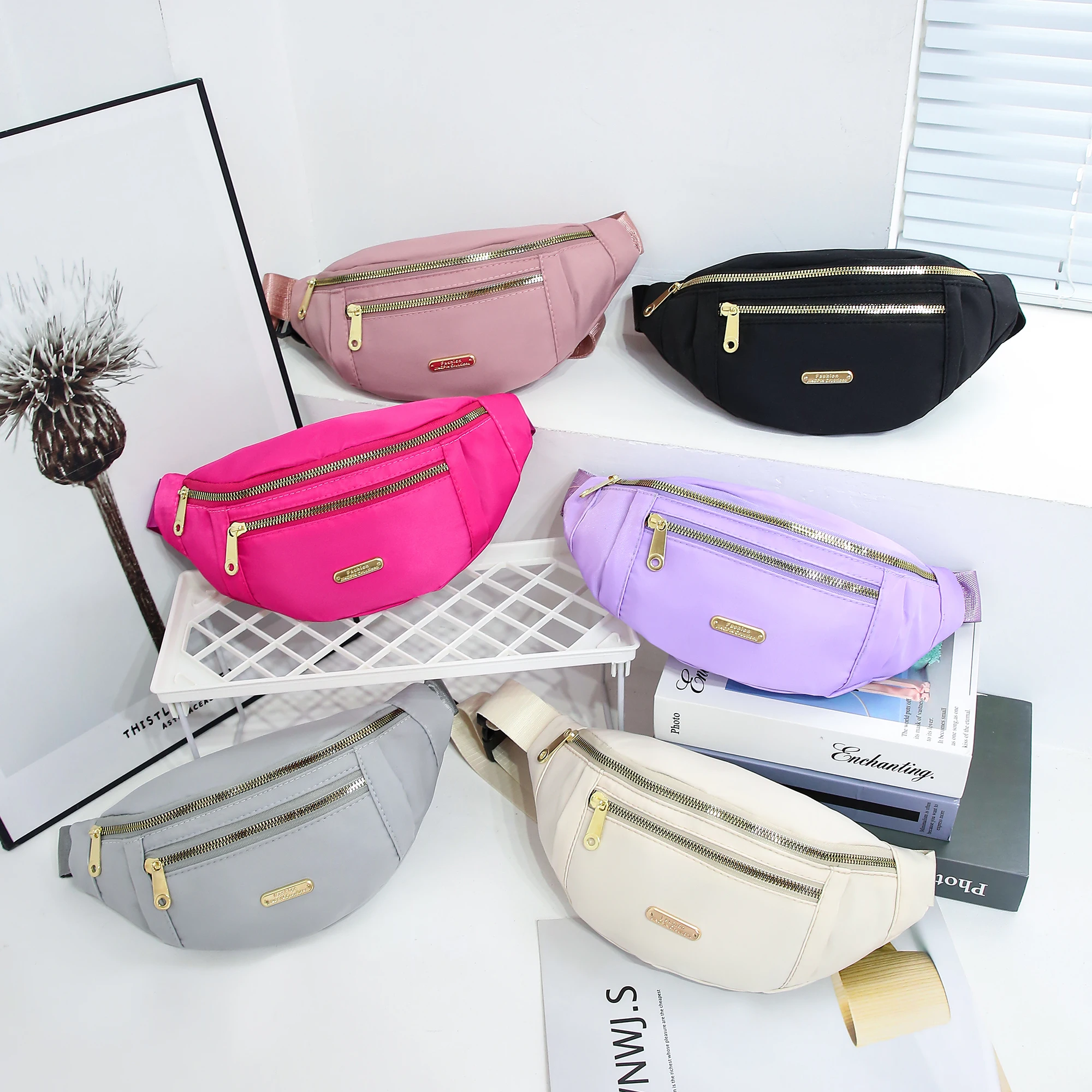 Marsupi per donna Uomo Marsupio alla moda Marsupi leggeri a tracolla Marsupio per corsa, escursionismo, viaggi, allenamento