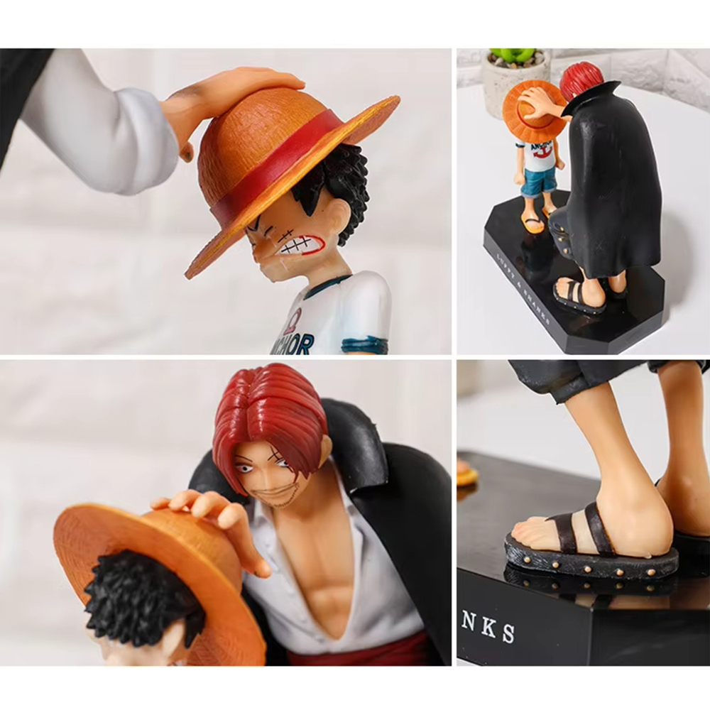 18 cm One Piece Anime Figur Four Emperors Shanks Strohhut Ruffy Actionfigur One Piece Sabo Ace Sanji Roronoa Zoro Figur