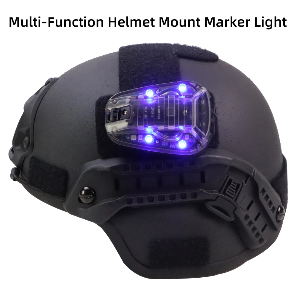 BOOIU 戦術ヘルメットライトシグナルライト LED IR/ストロボ IFF ヘルメットライト懐中電灯サバイバルシグナルライトアウトドアスポーツ用
