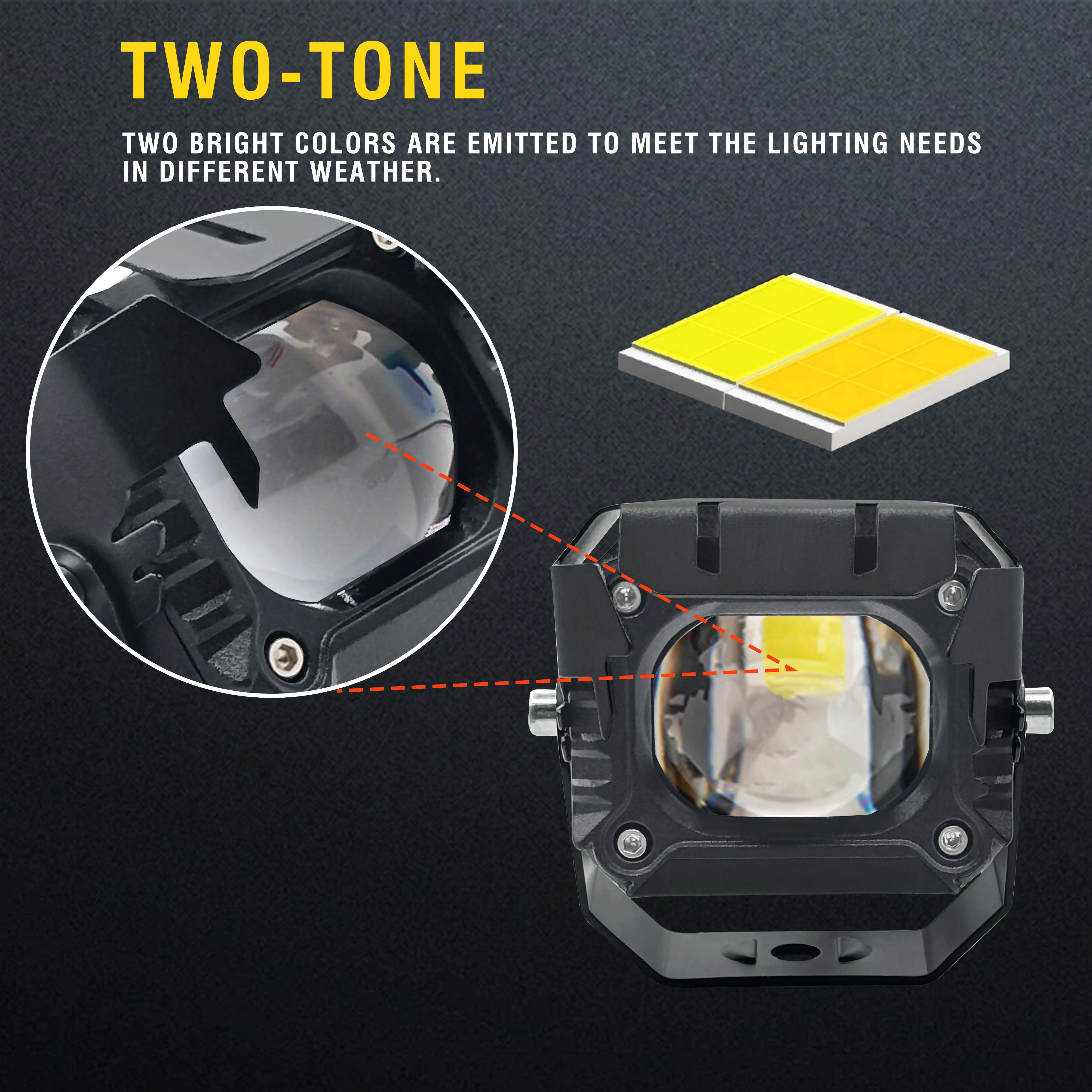 Clearance_mini luce di guida V7 Pro fari a LED bianchi e gialli a fascio alto/anabbagliante Chip LED coreano_Aggiornamenti contutti