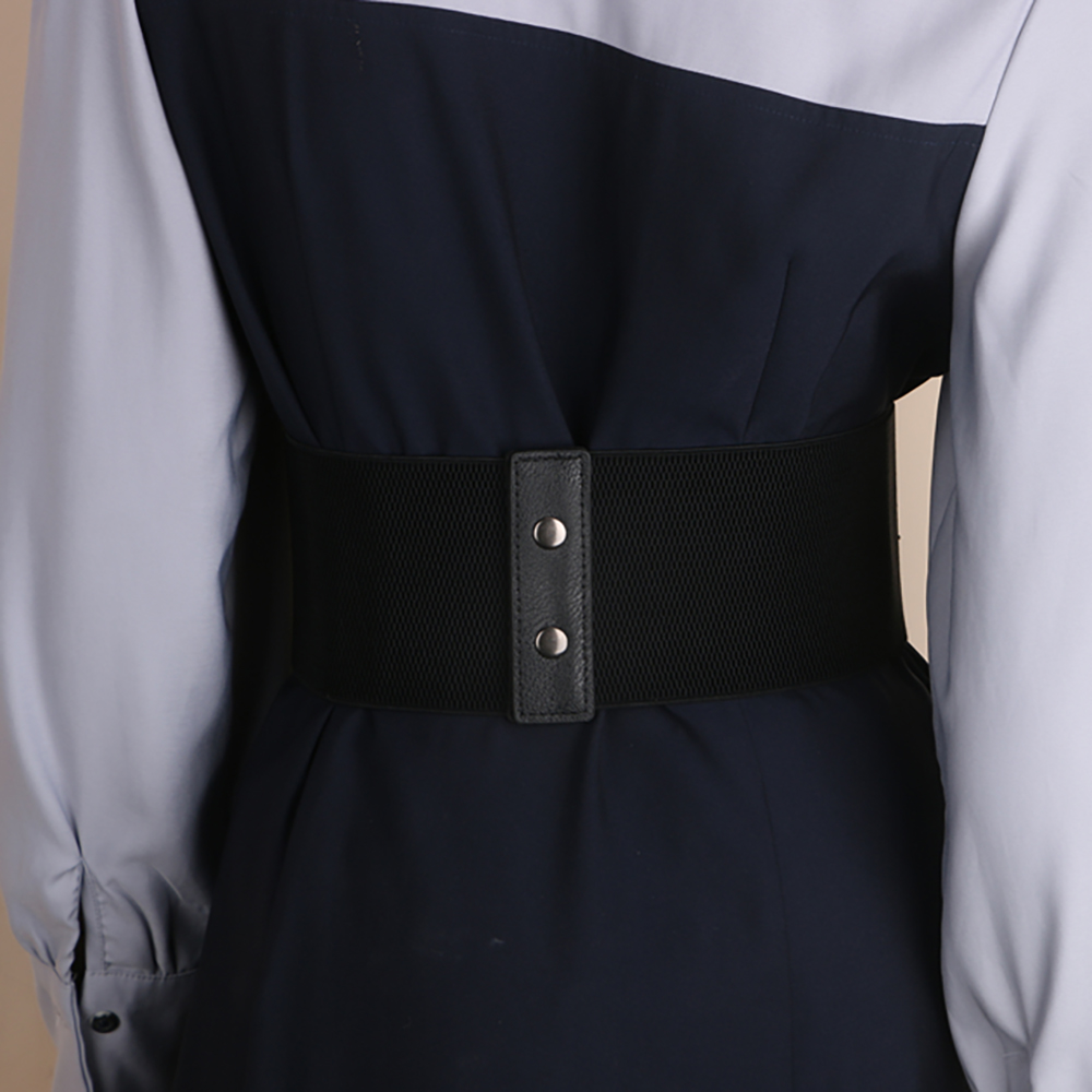 숙녀 '빈티지 탄성 허리띠 타이 로프 착용 외부 허리 cinching 슬리밍 거들 리벳 코르셋 여성용 드레스 셔츠