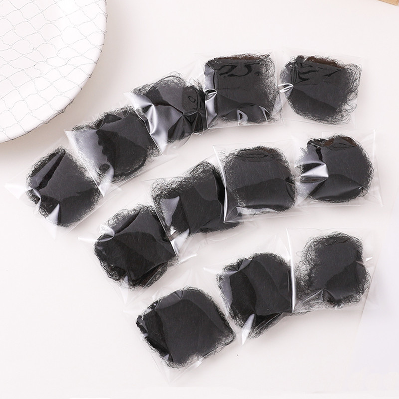 Red de moño Invisible para mujer, malla de estilo Simple, peluca transpirable, herramienta de peinado, accesorios para el cabello femenino, 10 piezas