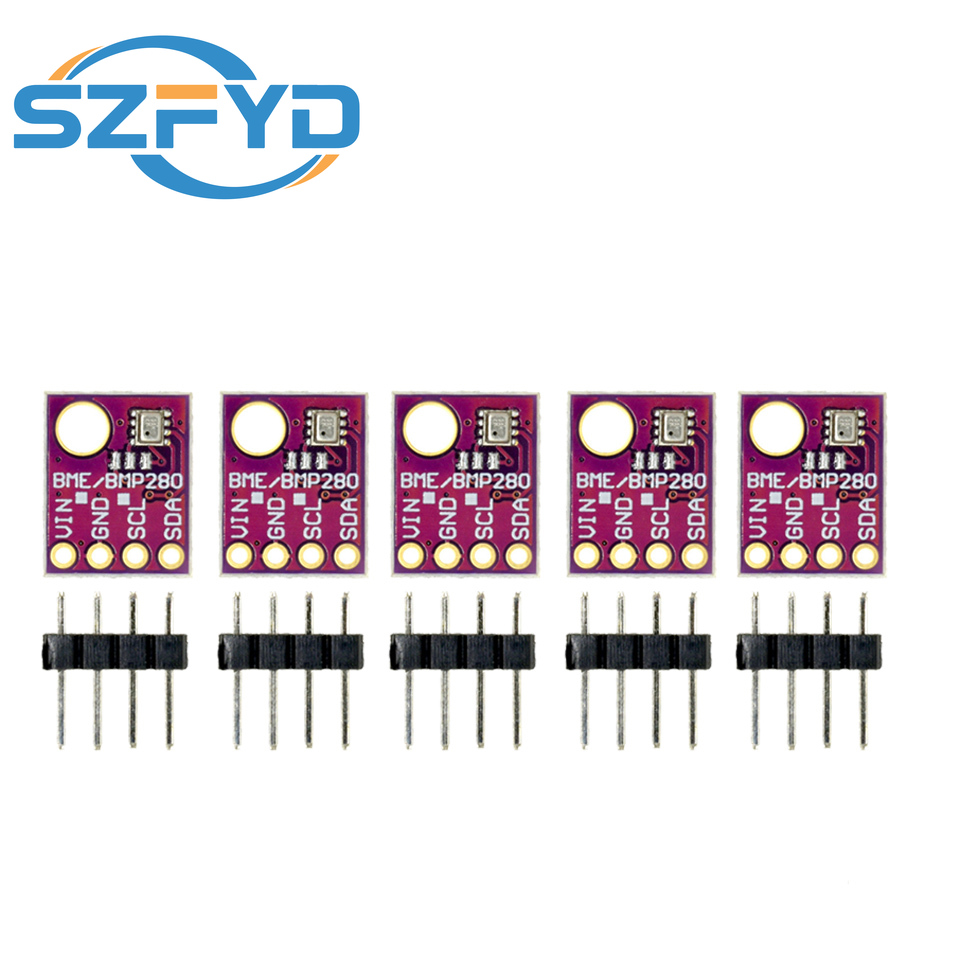 5pcs BMP280 Sensor Module - 3.3V/5V, High-Precision Barometric Pressure & Temperature Sensor