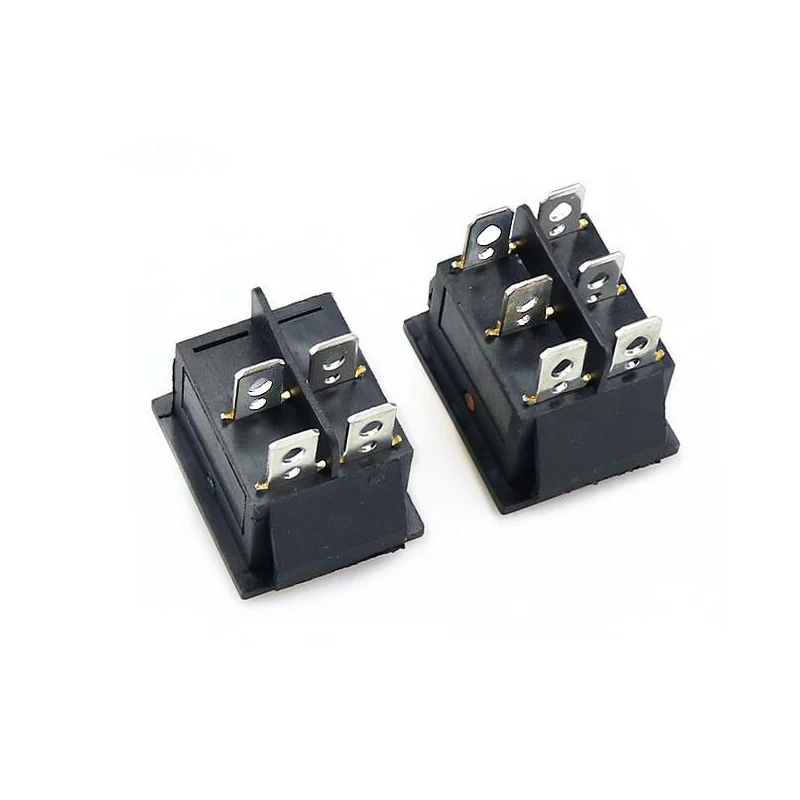 KCD4 Rocker Switch On Off 6 Pin With Led 4 16A 250V 220V T85 20A Small 6Pin 4Pin Light For 2 Position 220 230V Lamp 10A Rocket
