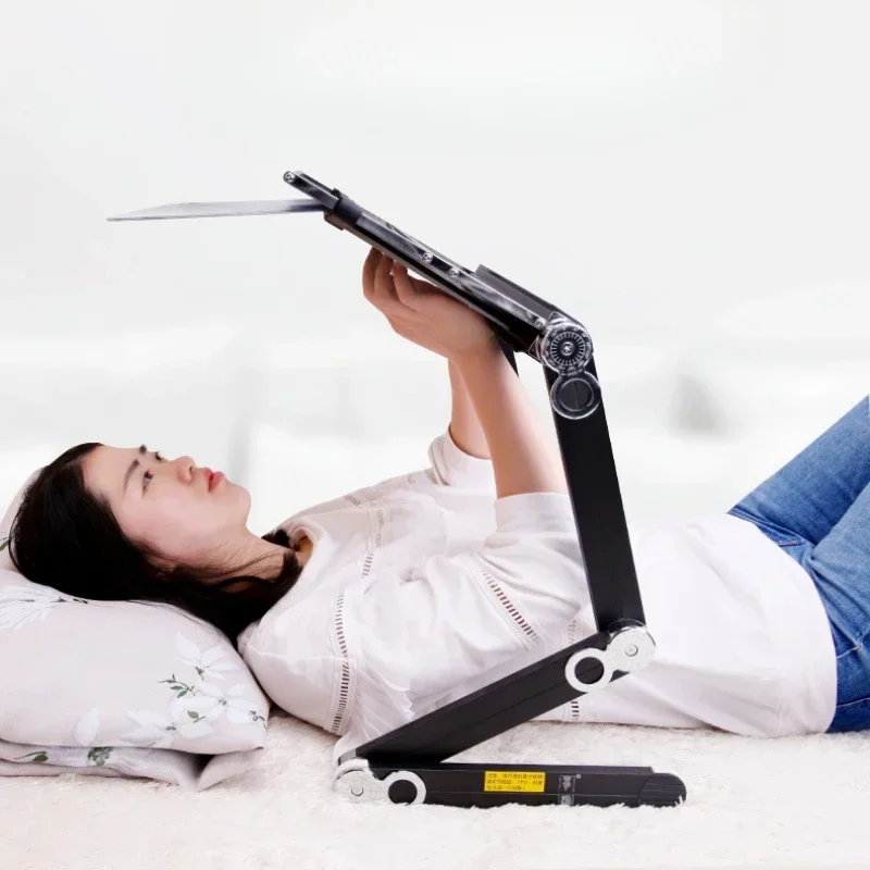 Scrivania per computer pigra da letto, tavolo sollevabile regolabile, tavolo pieghevole piatto, supporto per laptop, comoda scrivania da ufficio, soluzione per spazio di lavoro