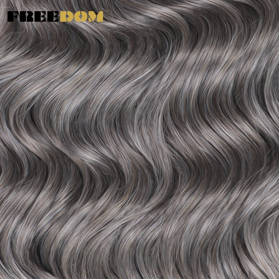 FREEDOM สังเคราะห์ Deep Curly Twist Crochet ผม 16 นิ้ว Deep Wave Braid ผมนุ่ม Ombre สีบลอนด์สีน้ําตาล Braiding Hair Extensions