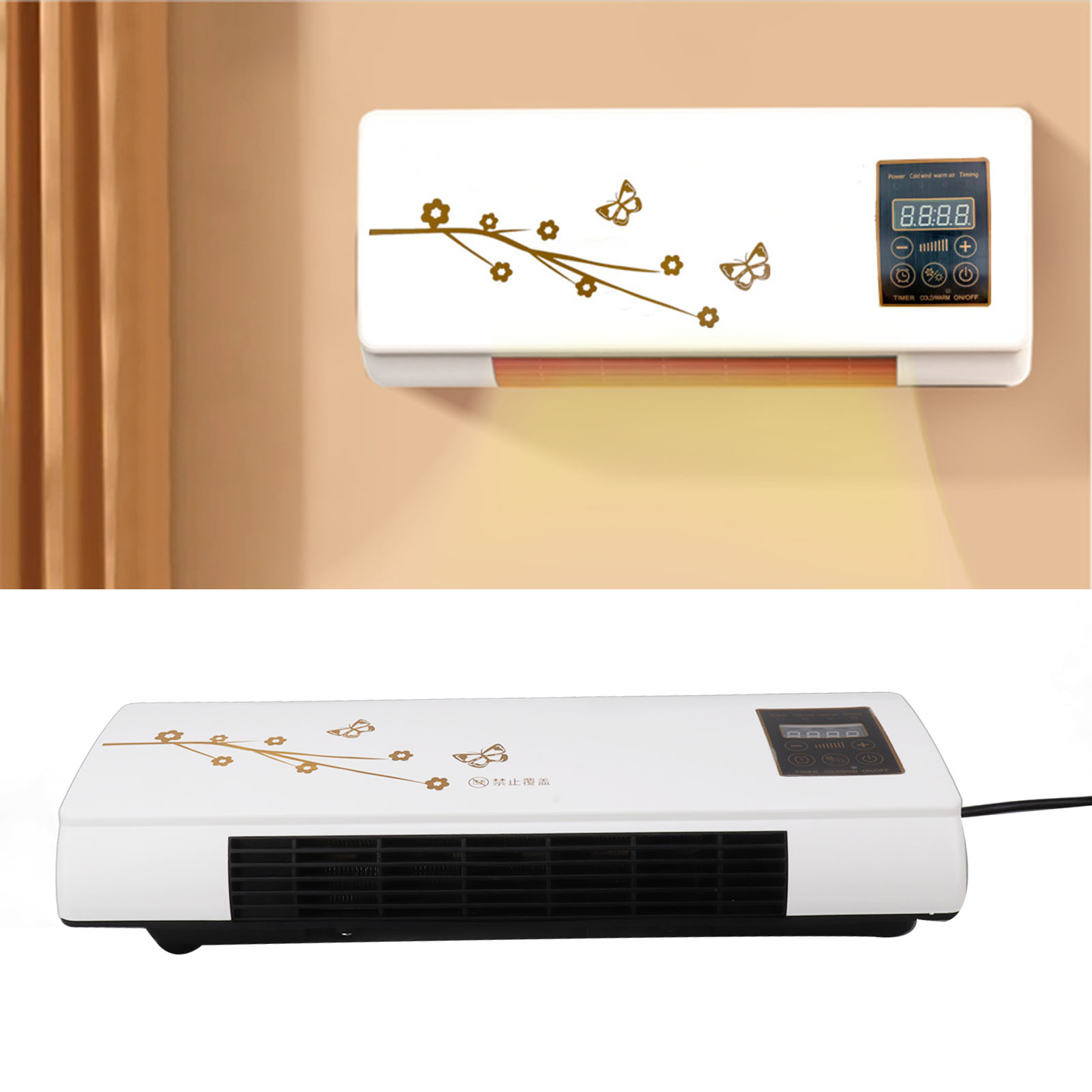 リモコン付き屋内壁暖房,EUプラグ,220V,エアコン,家庭およびオフィス用