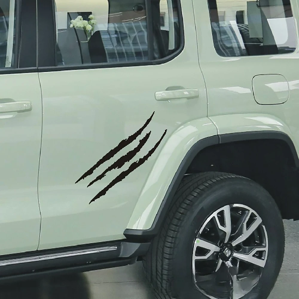 Auto Aufkleber Reflektierende Monster Klaue Scratch Streifen Markierungen Scheinwerfer Aufkleber Auto Außen Wasserdichte Vinyl Aufkleber Auto Zubehör
