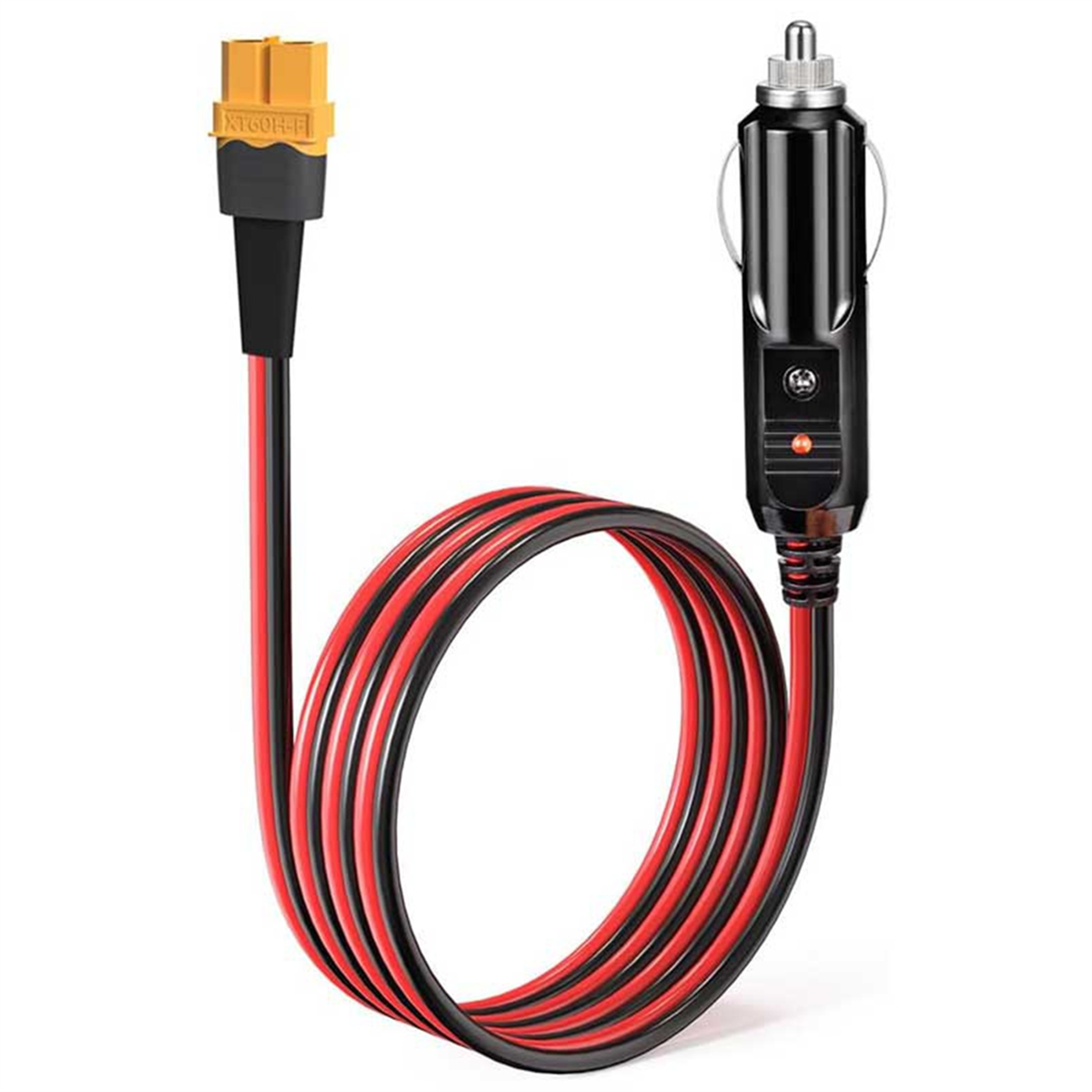 Encendedor de cigarrillos de coche a XT60 12V 24V Cable de carga para ALLPOWERS S2000 Bluetti EB55, Anker 757/767 Ecoflow Delta Series