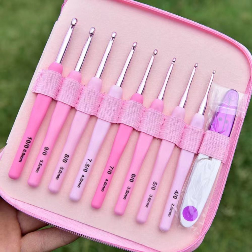 9 шт./набор, спицы для вязания, 2,5-6 мм