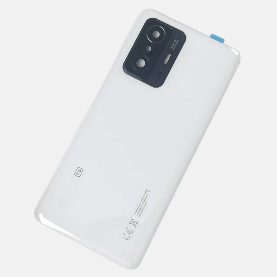 A +++ Xiaomi 11T プロバックバッテリーガラスドア Mi 11t 5 グラムバックカバー交換リアハウジングカバーレンズ