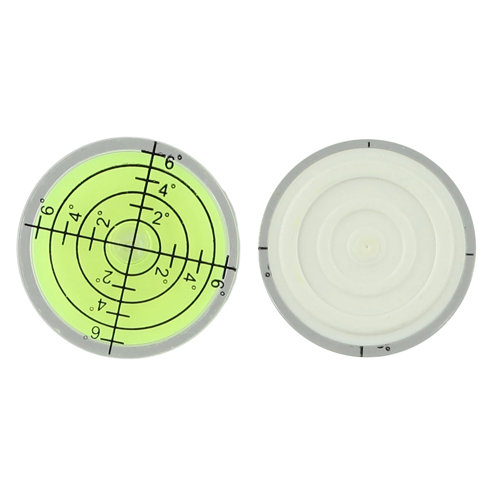 2pcs 32mm/1.26" Universal Level Bubble Bullseye Level Horizontal Precision Spirits Circular Measuring Meter Measuring Tools