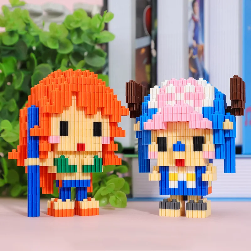 One Piece Connection Building Blocks Luffy Chopper Nami Sanji Zoro Usopp Ace Franky Brook Robi Diamond Brick Фигурка Игрушка для детей