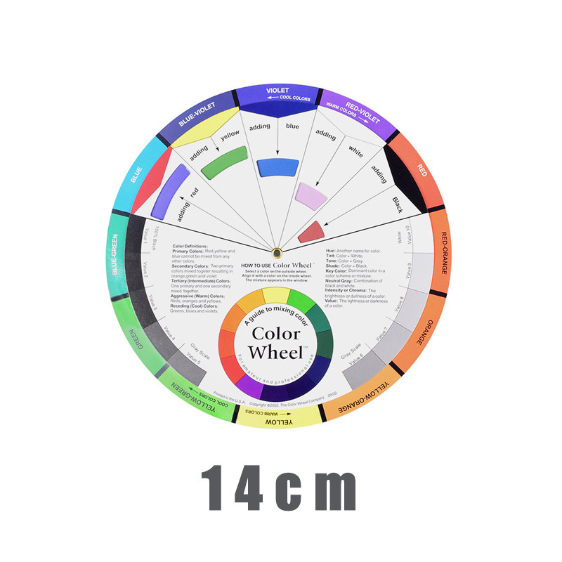 Roue de carte en papier de couleur, conception à trois niveaux, Guide de mélange, cercle Central rond, rotation pour les ongles, Microblading, tatouage, fournitures de maquillage