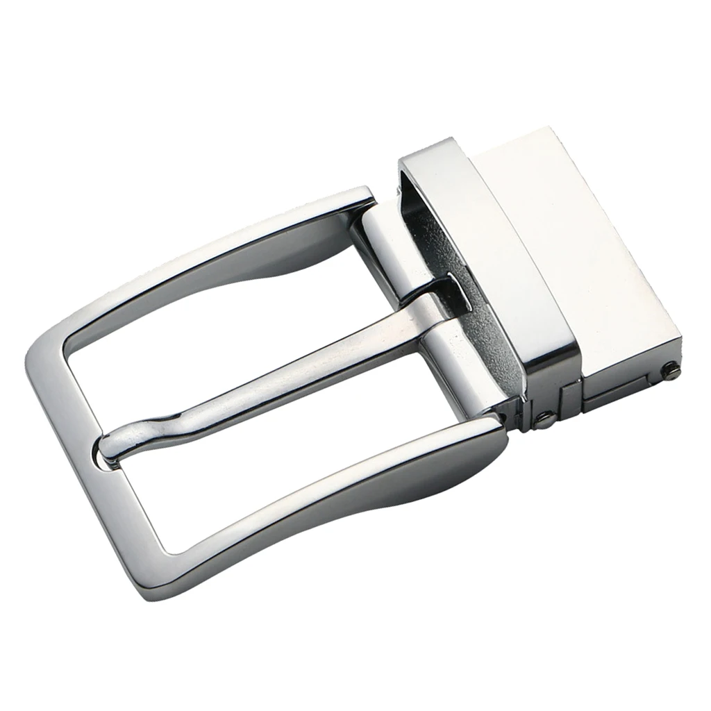 Reversible Belt Buckle for Men Single Square Belt Buckle Replacement