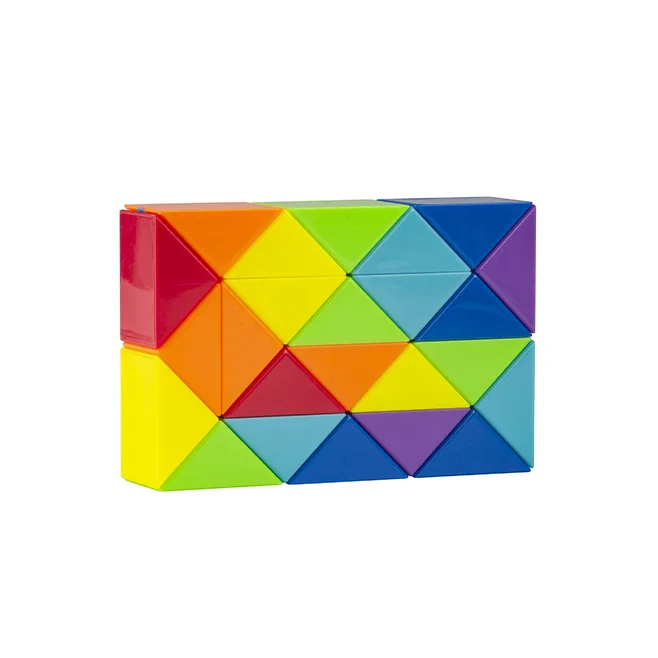 Cubo mágico colorido brinquedos regra mágica cobra multi-cor quebra-cabeça brinquedos fidget descompressão cubos transformáveis brinquedos educativos
