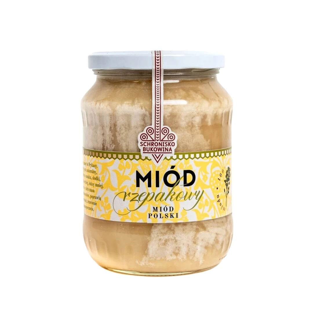 Miód rzepakowy 700ml/1kg - Schronisko Bukowina