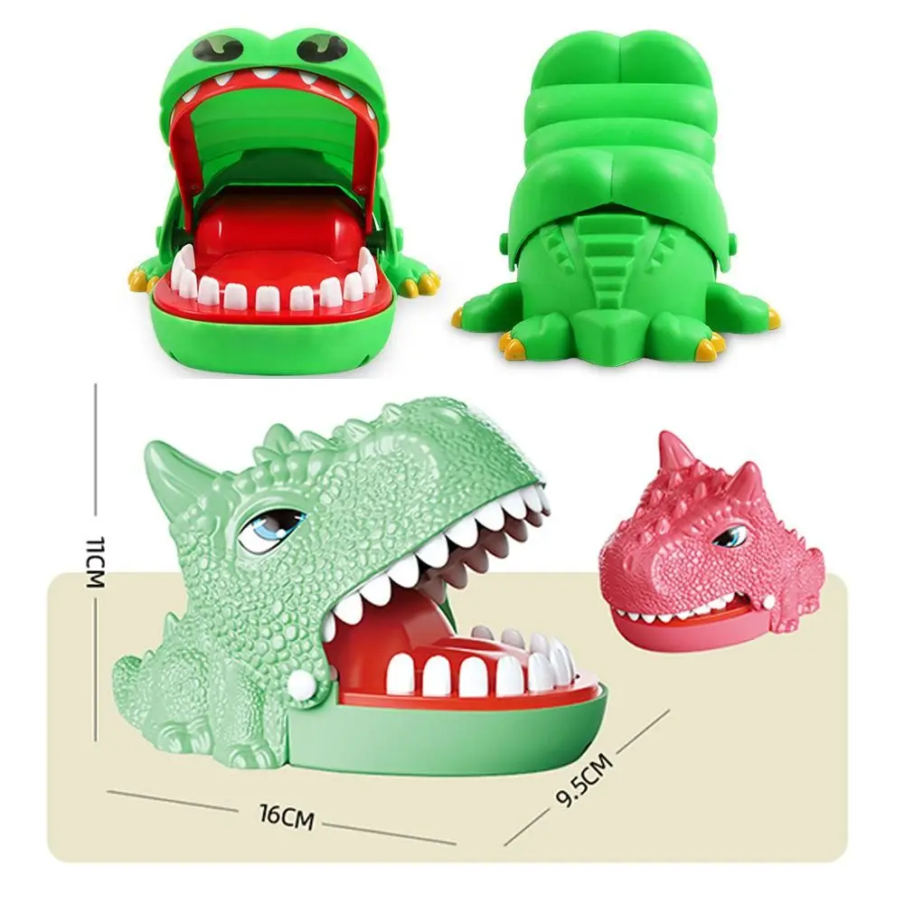 Plastic Bite Finger Toy Funny Random Color Mini Dinosaur Dinosaur Decompression Toy Board Game Kids