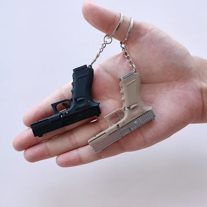 高品質ミニ金属デザートイーグルグロックG17キーホルダー送料アセンブリ抗ストレスフィジェットおもちゃ