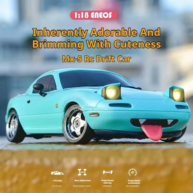 ในสต็อกใหม่ 1:18 น่ารัก Mx-5 Miata Rx7 Rc Drift รถ 2.4g Esp Gyro Flip-Up Light Full Scale รีโมทคอนโทรลของเล่นรถ xmas ของขวัญ