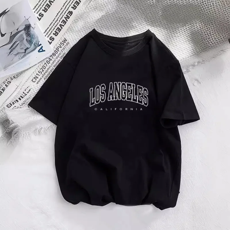 Mulheres brooklyn carta impressão t camisa menina gráfico harajuku 2023 streetwear roupas causal feminino y2k topos t