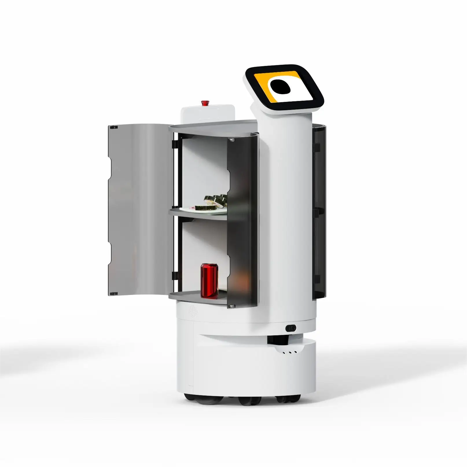 Service Robotic Food Delivery Waiter Meal Street AGV Auto Delivery Robot For Hotel Restaurant Autonomous Delivery Robot