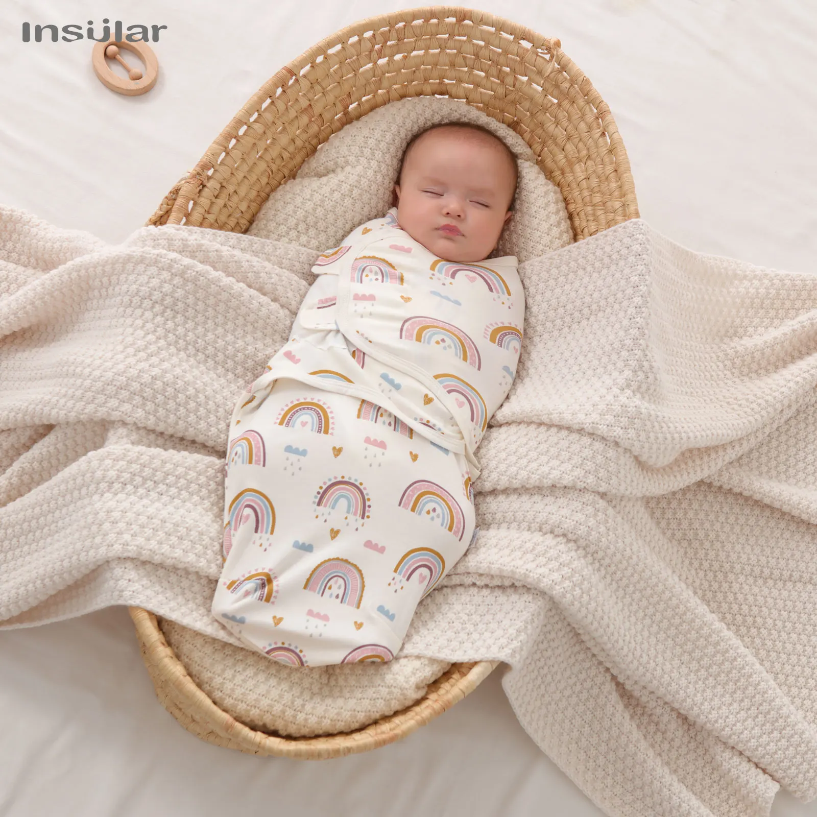 Insular 1pc Baby Swaddle Wrap Morbido Bozzolo Coperte per bambini Neonato Swaddle Wrap Infant Wrap Coperta Calda Biancheria da letto per bambini Coperta