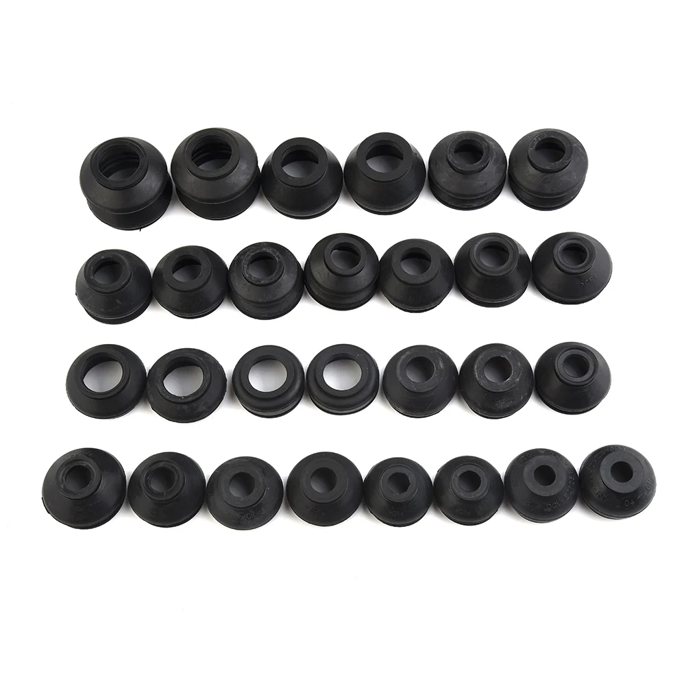 28 stücke Kugelgelenk Boot Suspension Lenkung Staub Abdeckung Track Spurstange Linkage Kit Spurstange Ende Und Kugelgelenk Staub stiefel Abdeckung