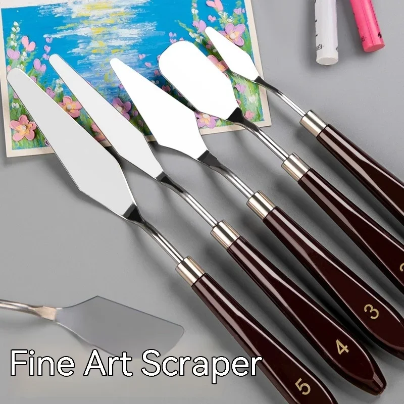 2/3/5pcs Stainless Steel Palette Knives Set For Texture Art Scraper Color Mixing Tools Acrylic Paint Oil Painting Knife Artist