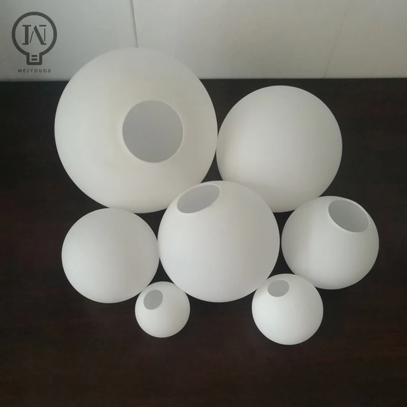 Kính Trắng Đèn Bóng Mát, Sữa Quả Cầu Chao Đèn Lắp Đèn, D10cm D12cm D15cm D20cm D25cm Vòng Che Ánh Sáng, pantalla Lampara